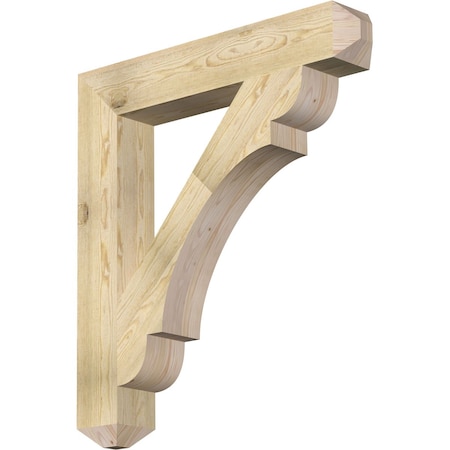 Ekena Millwork Olympic Craftsman Rough Sawn Bracket, Douglas Fir, 6"W x 38"D x 42"H BKT06X38X42OLY04RDF
